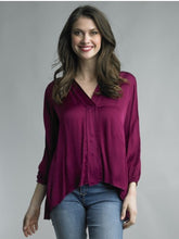 Load image into Gallery viewer, Satin V-Neck Blouse
