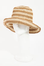 Load image into Gallery viewer, Straw Braid Stripe Bucket Hat
