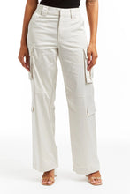 Load image into Gallery viewer, Wide Leg Satin Cargo Pant
