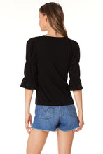 Load image into Gallery viewer, Ruffle Sleeve V-neck Top
