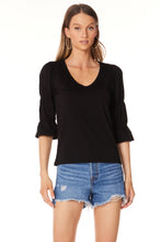 Load image into Gallery viewer, Ruffle Sleeve V-neck Top

