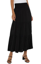 Load image into Gallery viewer, Tiered Woven Maxi Skirt
