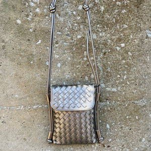 Woven Cell Crossbody