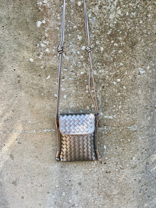 Woven Cell Crossbody