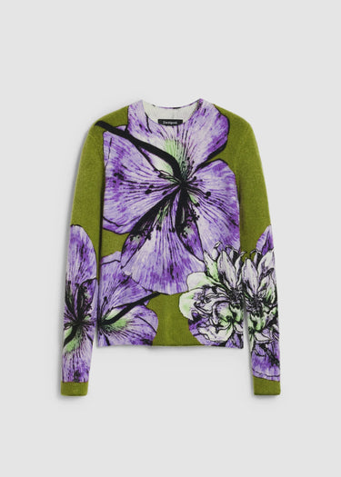 Bold Flower Sweater