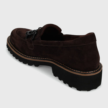 Zimmy Bit Lug Sole Suede Loafer