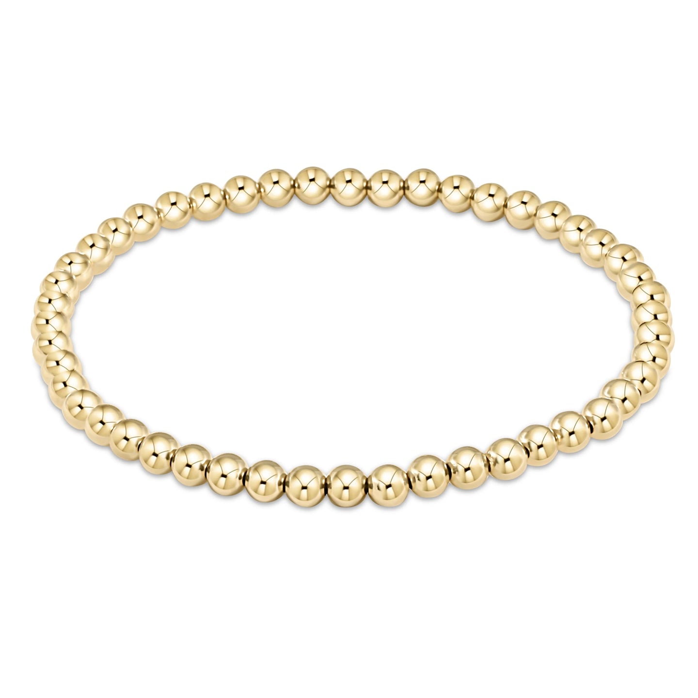 4Mm Classic Gold Bead Bracelet