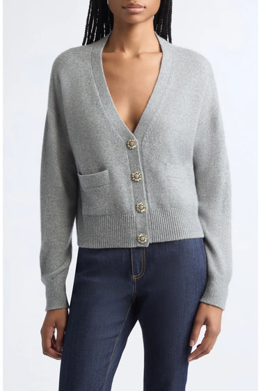Rhinestone Cashmere Kavita Cardigan
