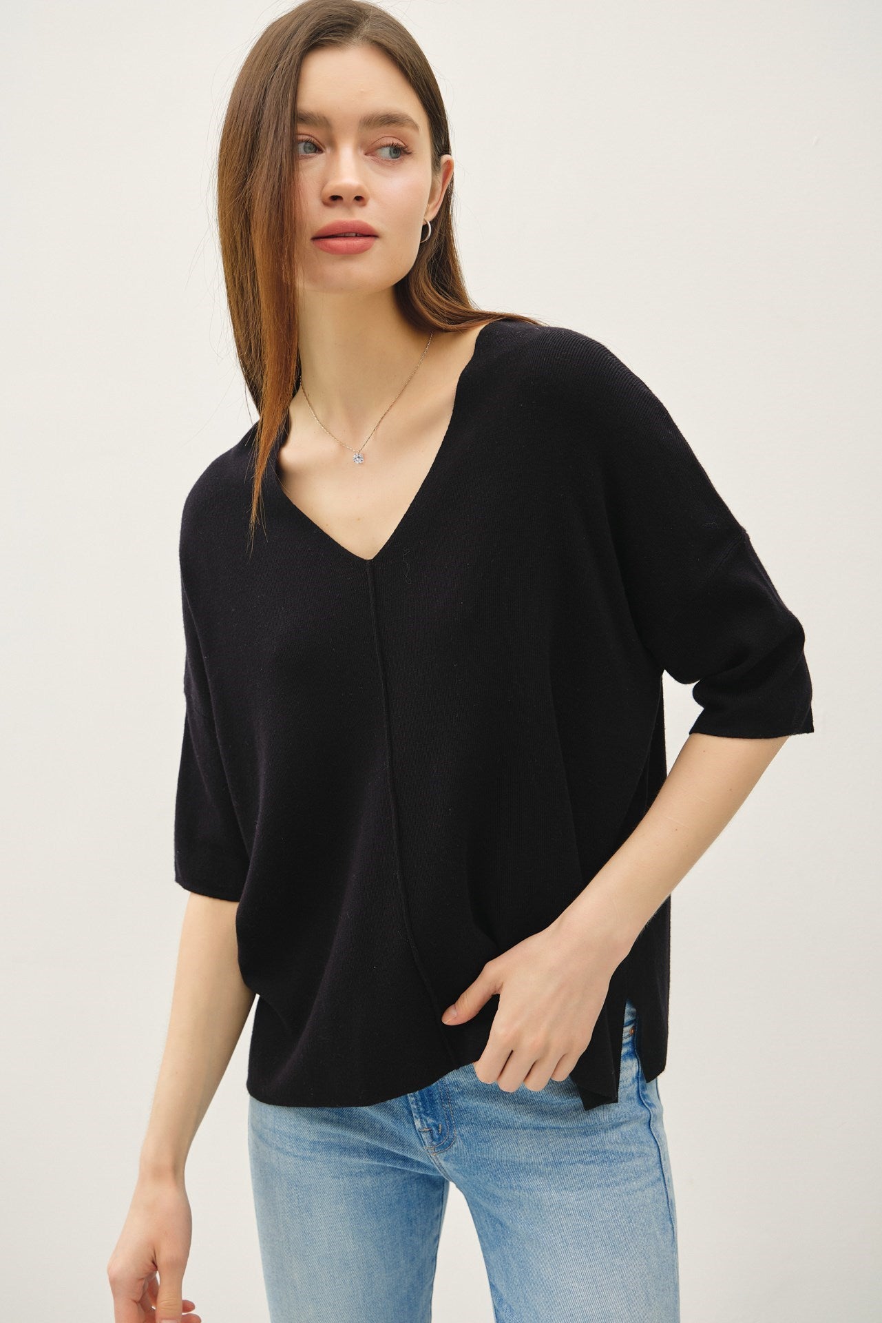 Drop Shoulder Sweater
