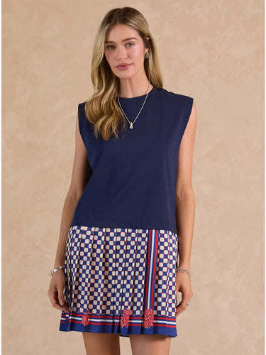 Sleeveless Print Bottom Dress