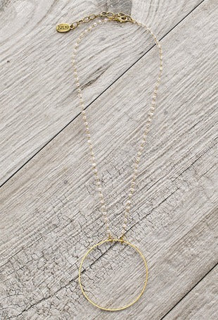 Chain Brass Rings Necklace