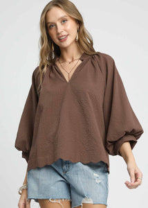 Balloon Sleeve Top