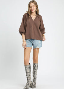 Balloon Sleeve Top