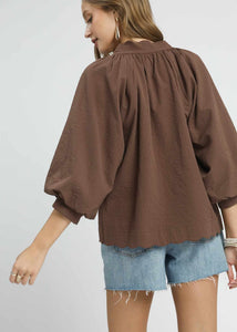 Balloon Sleeve Top