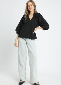 Balloon Sleeve Top