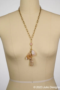 Stone Cluster Necklace