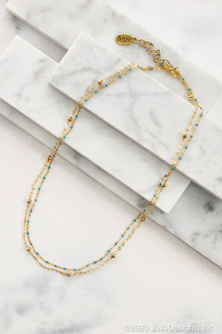 2 Layer Dainty Bead Necklace