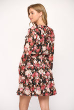 Load image into Gallery viewer, Floral Ruffle Neck Tier Dress
