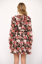 Load image into Gallery viewer, Floral Ruffle Neck Tier Dress
