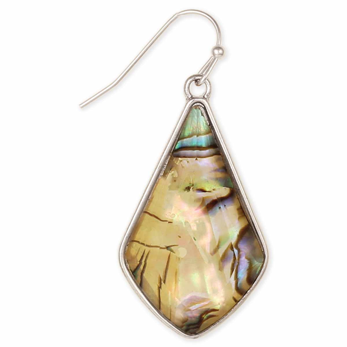 Shimmering Shell Teardrop Earring
