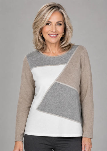 Geo Diamond Pattern Sweater