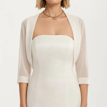 Sheer Bolero 3/4 Sleeve