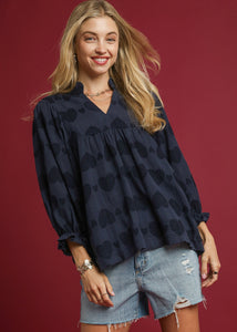 Heart Jacquard Top