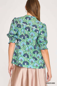 Abstract Print Top