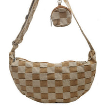 Load image into Gallery viewer, Plaid Shoulder Bag
