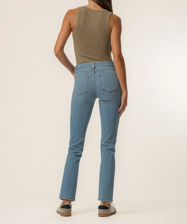 Stevie Mid Rise Straight Leg 5 Pockets