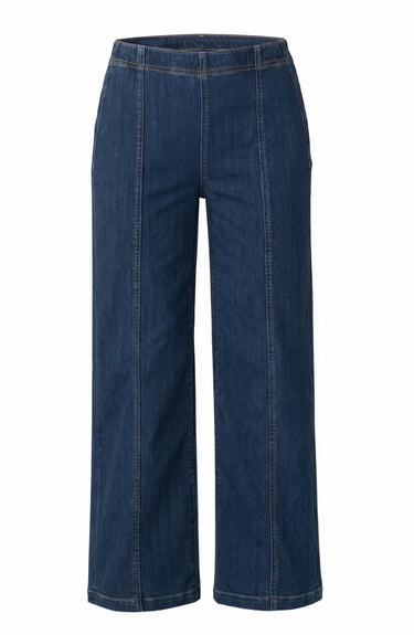 High Rise Pull-On Wide Leg with Seam Detail 32" Ins