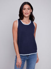 Load image into Gallery viewer, Crochet Trim Knit Top
