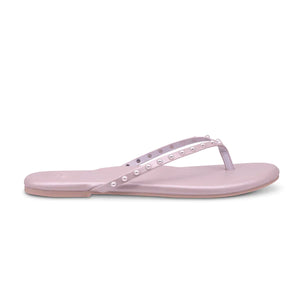 Thin Strap Pearl Flip Flop