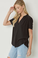 Load image into Gallery viewer, V-Neck Placket Top
