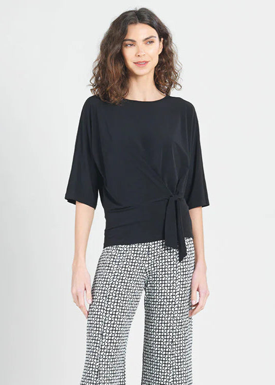 Banded Side Tie Top
