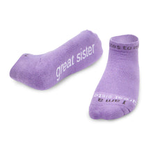 Load image into Gallery viewer, I Am A Great Sister Socks
