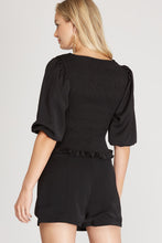 Load image into Gallery viewer, Satin Bubble Sleeve Top
