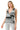 Print Surplice Tank Top