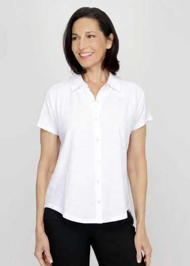 Button Front Tee