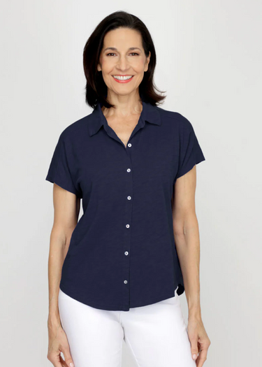 Button Front Tee
