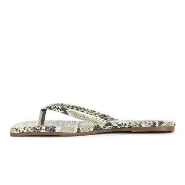 Square Toe Exotic Lily Thong