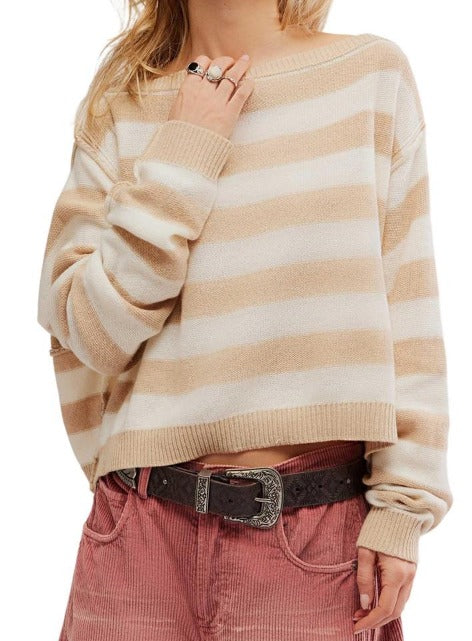 Into The Blue Stripe Sweater