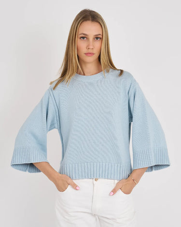 Scottie Cotton Wide Sleeve Sweater