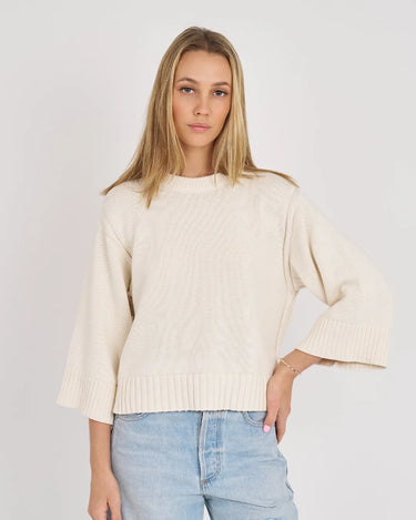 Scottie Cotton Wide Sleeve Sweater