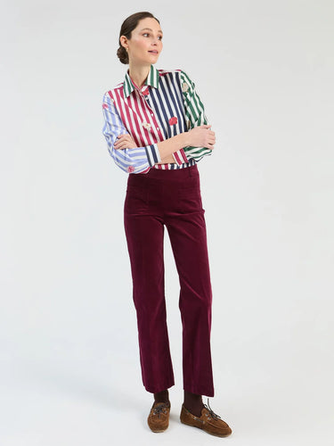 Colorblocked Stripe Shirt