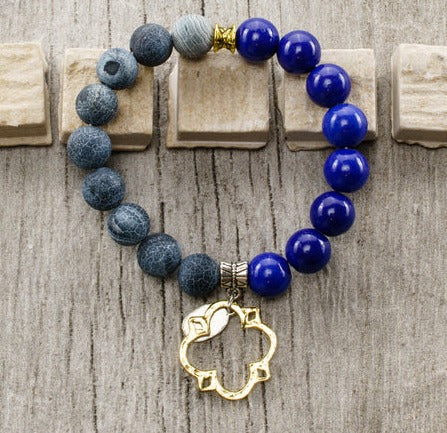 Beaded Stretch Charm Bracelet
