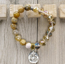 Load image into Gallery viewer, Beaded Stretch Charm Bracelet
