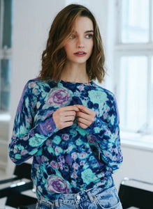 Multi Color Floral Sweater