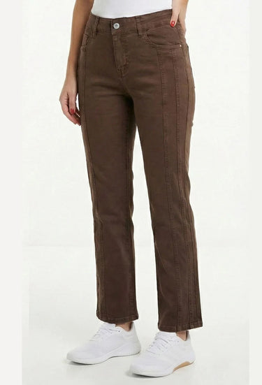 Straight Leg with Seam Detail Pant