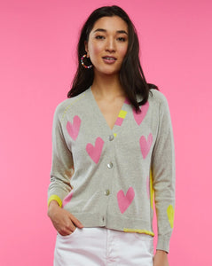 Hearts Cardigan Sweater